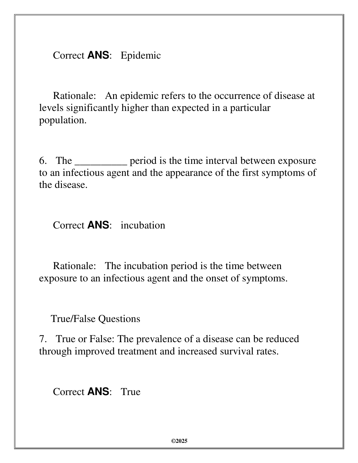 WGU HLTH 3310 Epidemiology Test Bank 2025 Answers IMG-1