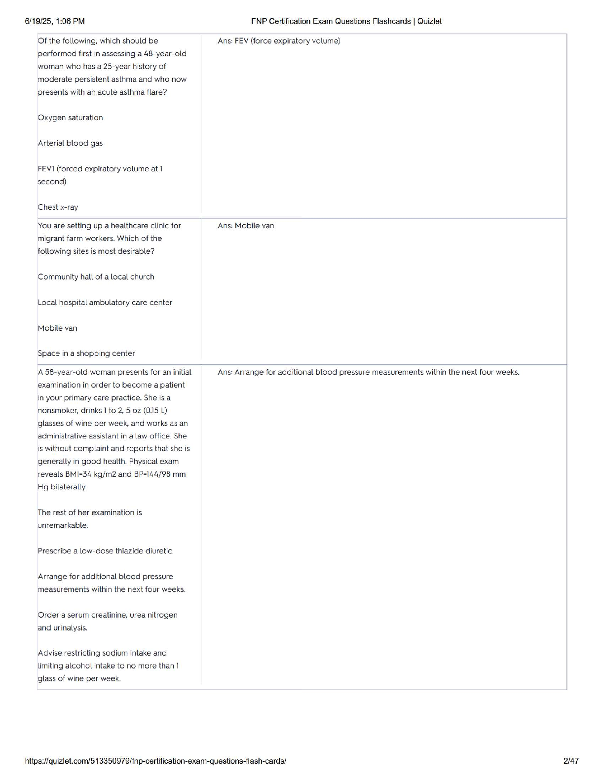 FNP Cert Exam Practice Questions 2026/27 AANP ANCC Prep