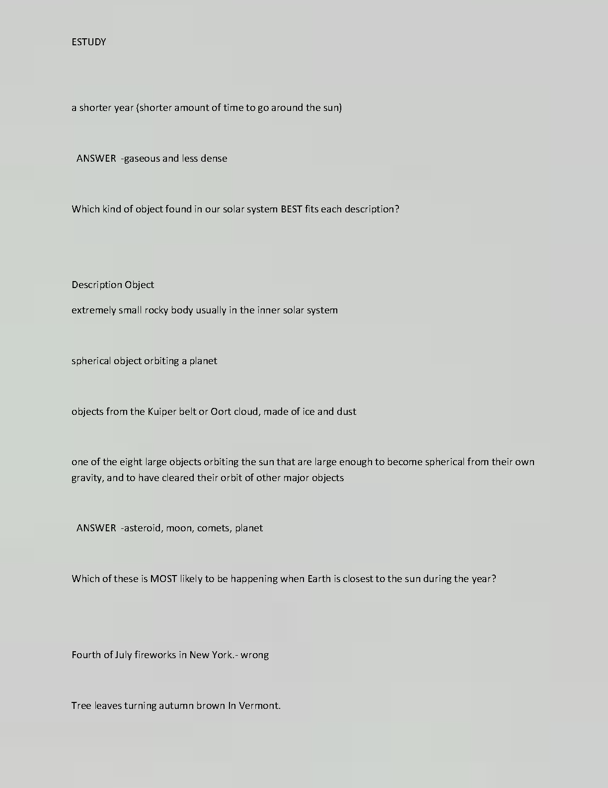 WGU C165 Earth and Sky Test Bank 2023 with Verified Answers IMG-3