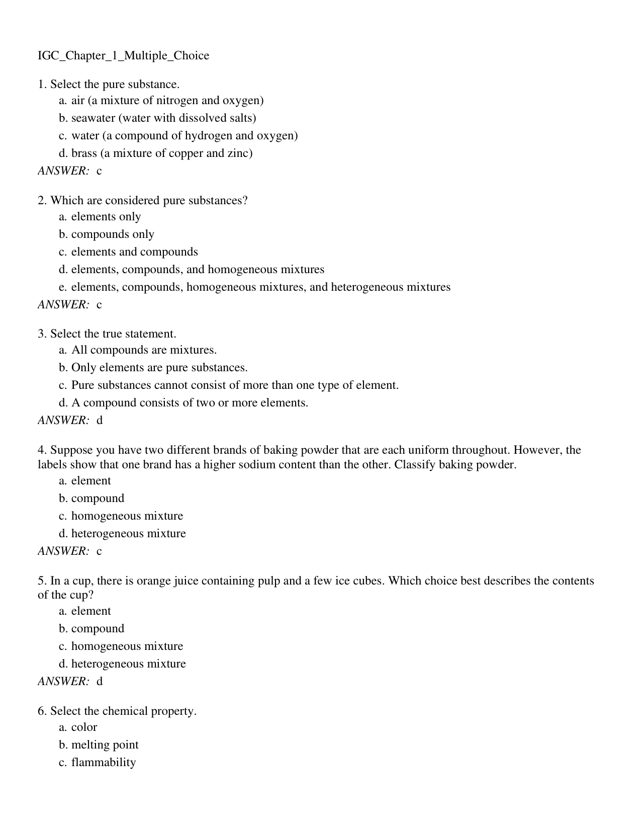 General Chemistry 1st Edition Test Bank IMG-3