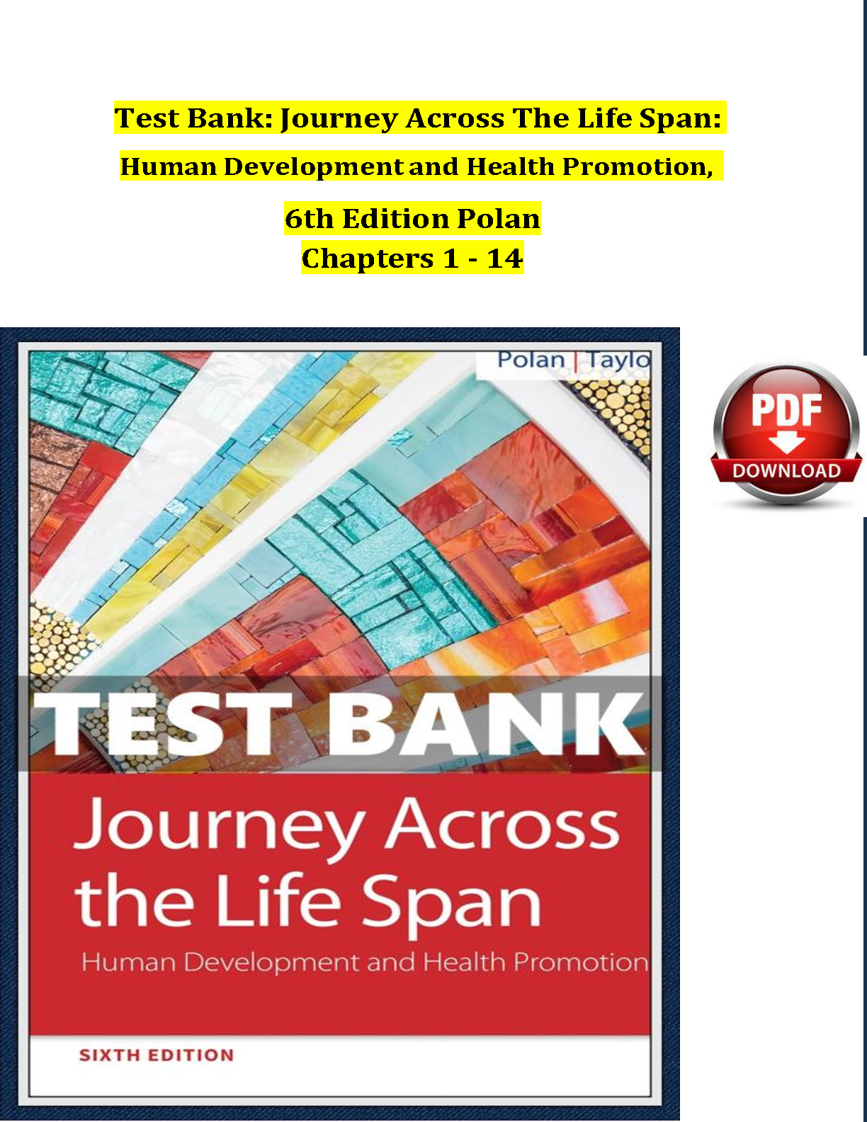 Journey Across the Life Span, 6th Edition by Elaine U. Pola IMG-1