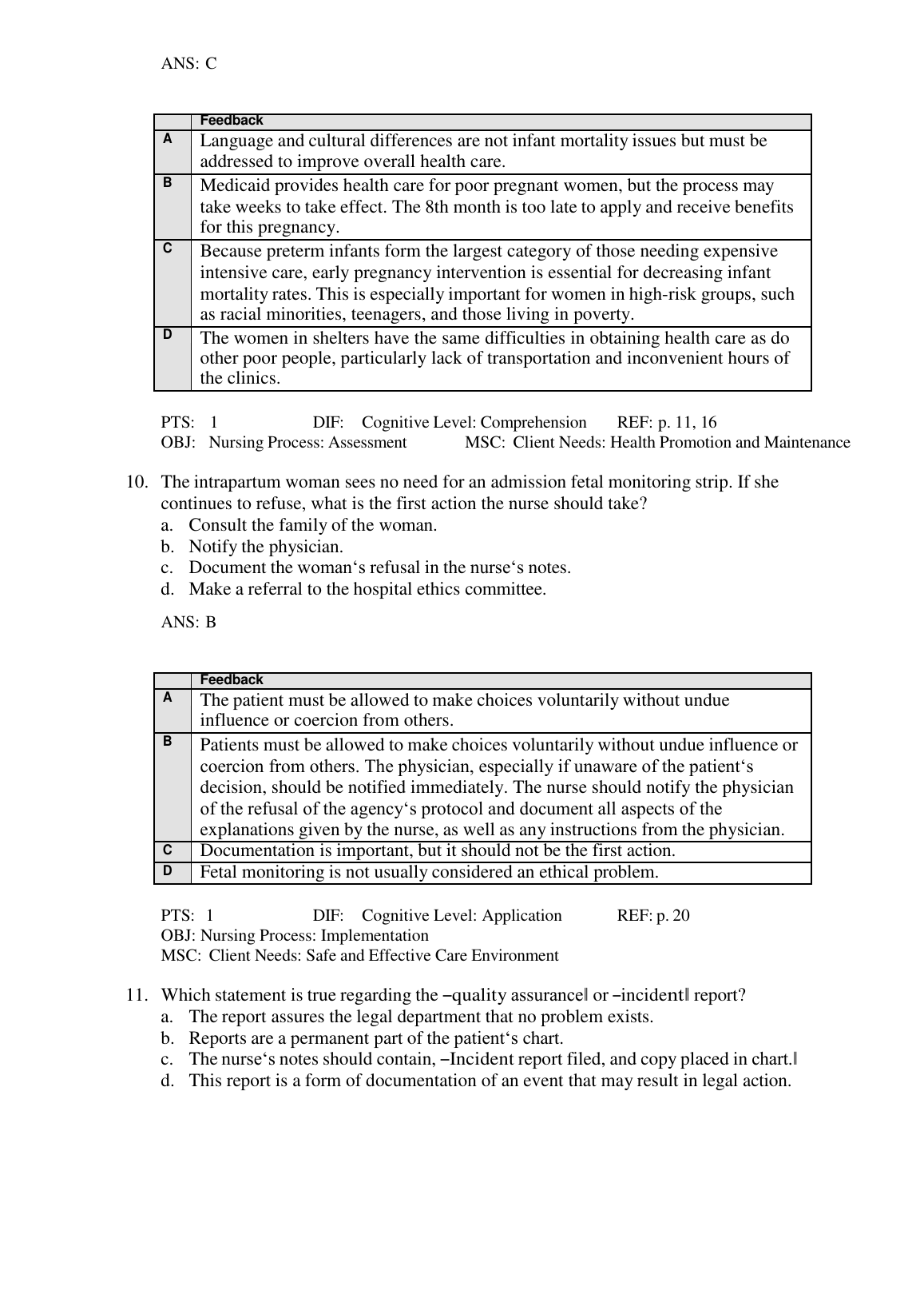 Maternal-Child Nursing 2027/28 Test Bank | Ricci 6e Practice IMG-3