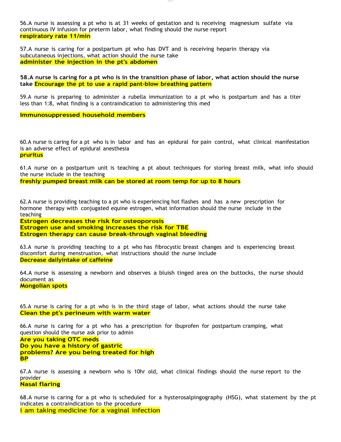 ATI Maternal Newborn Capstone 2026/27 Nursing Revision Guide