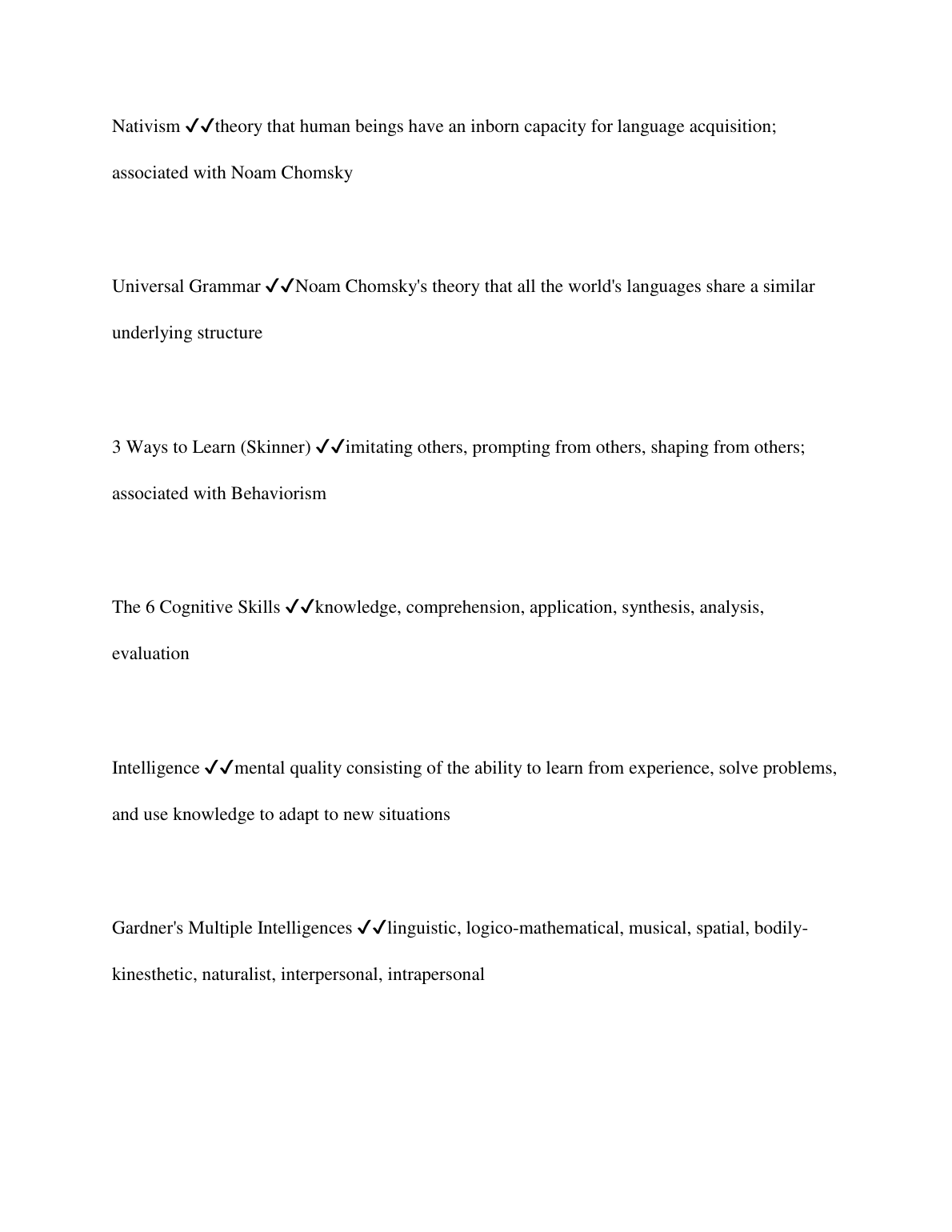 WGU D307 Educational Psychology Study Guide and Exam Prep