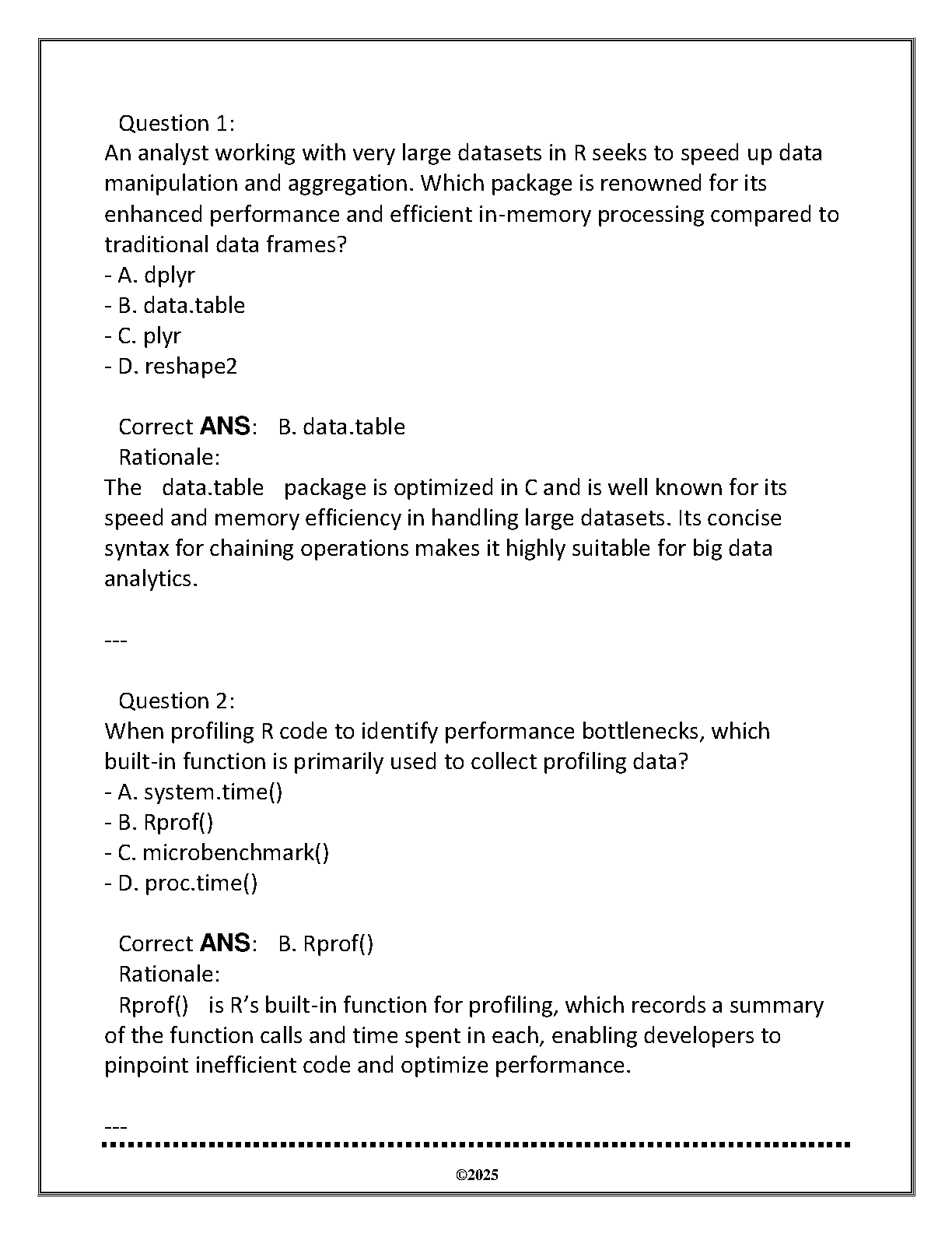 WGU DTAN 3211 Data Analysis With R Exam Review Questions 2024