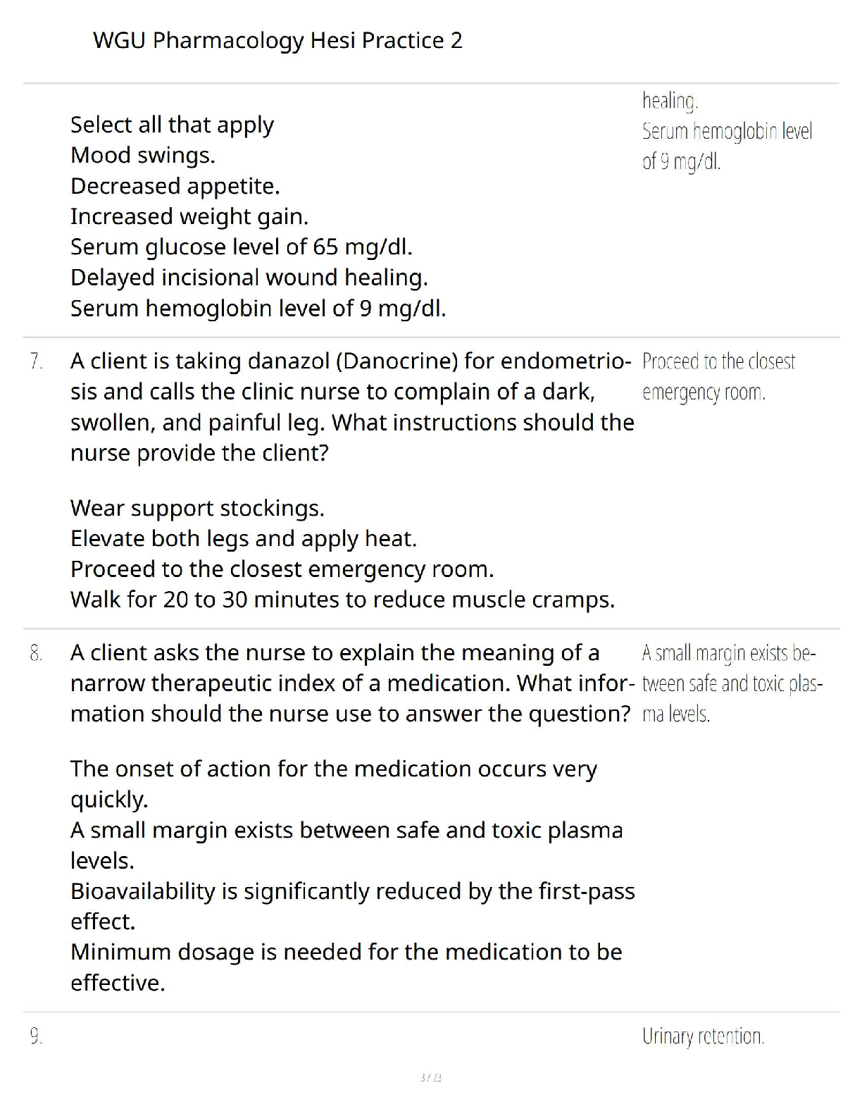 WGU Pharmacology HESI Practice 2 Study Guide 2025 IMG-3