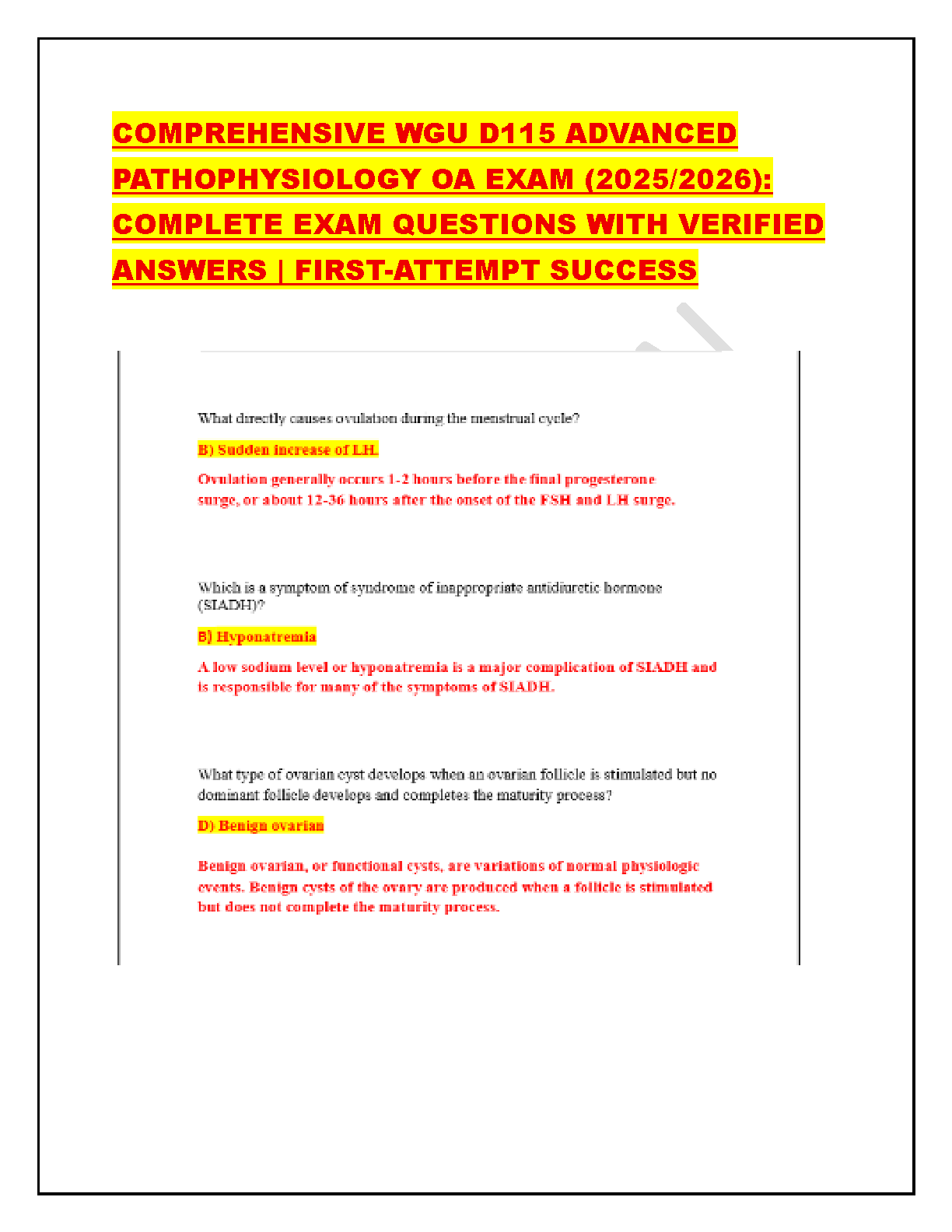 WGU D115 Adv Patho OA Test Bank 2025 2026 QA IMG-1