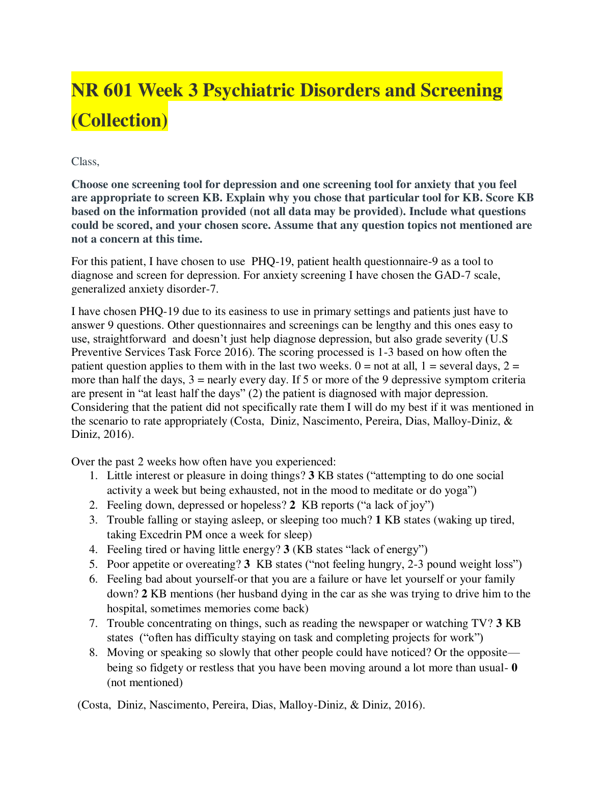 NR 601 Week 3 Psychiatric Disorders and Screening Guide IMG-1