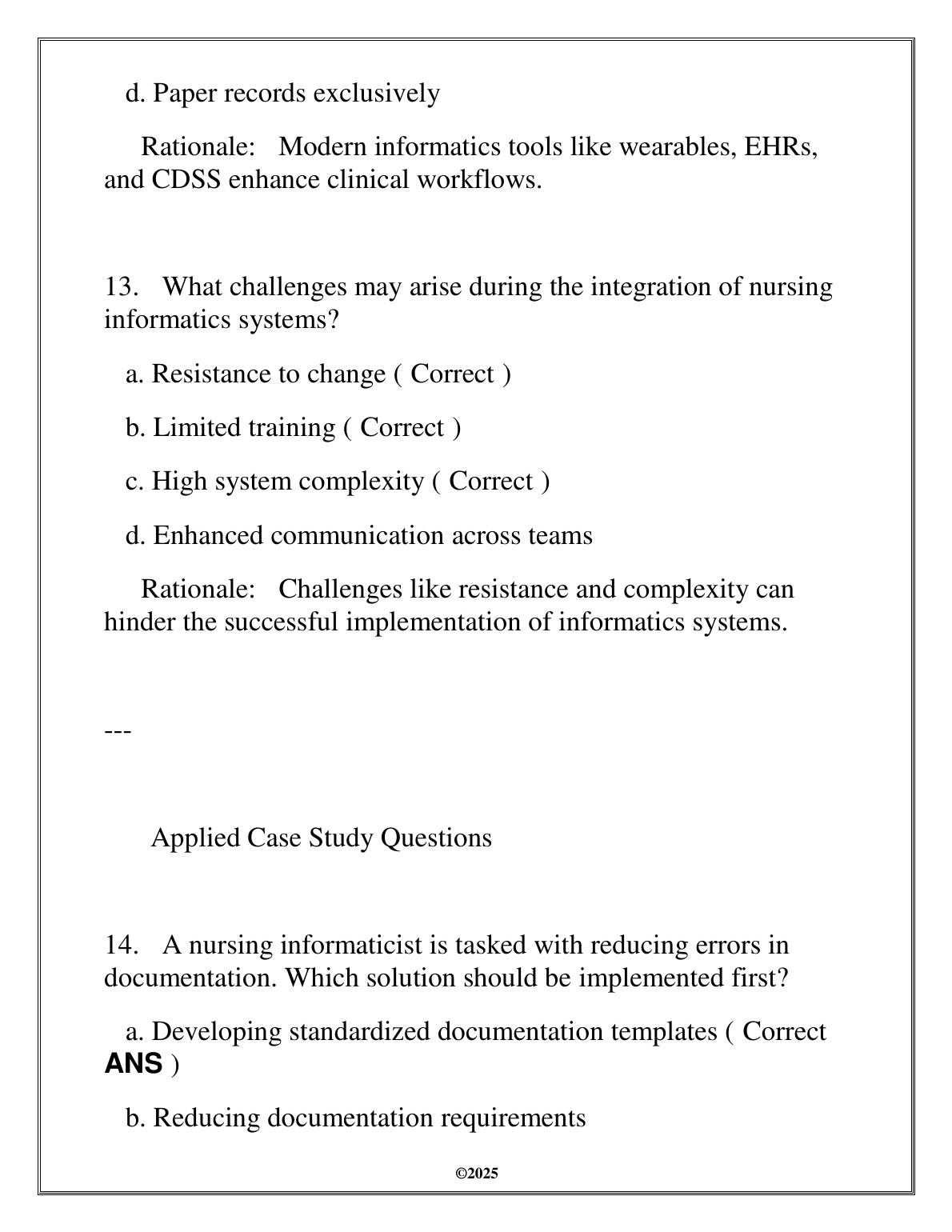 Nursing Informatics WGU C790 Exam Prep Guide 2025 IMG-3