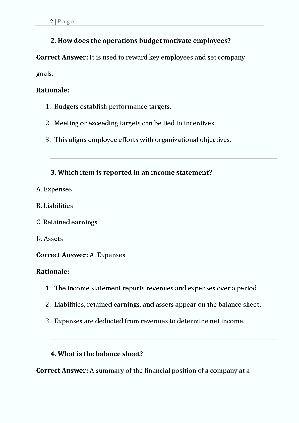 WGU D774 Intro to Bus Acc Test Bank 2026 Questions & Answers