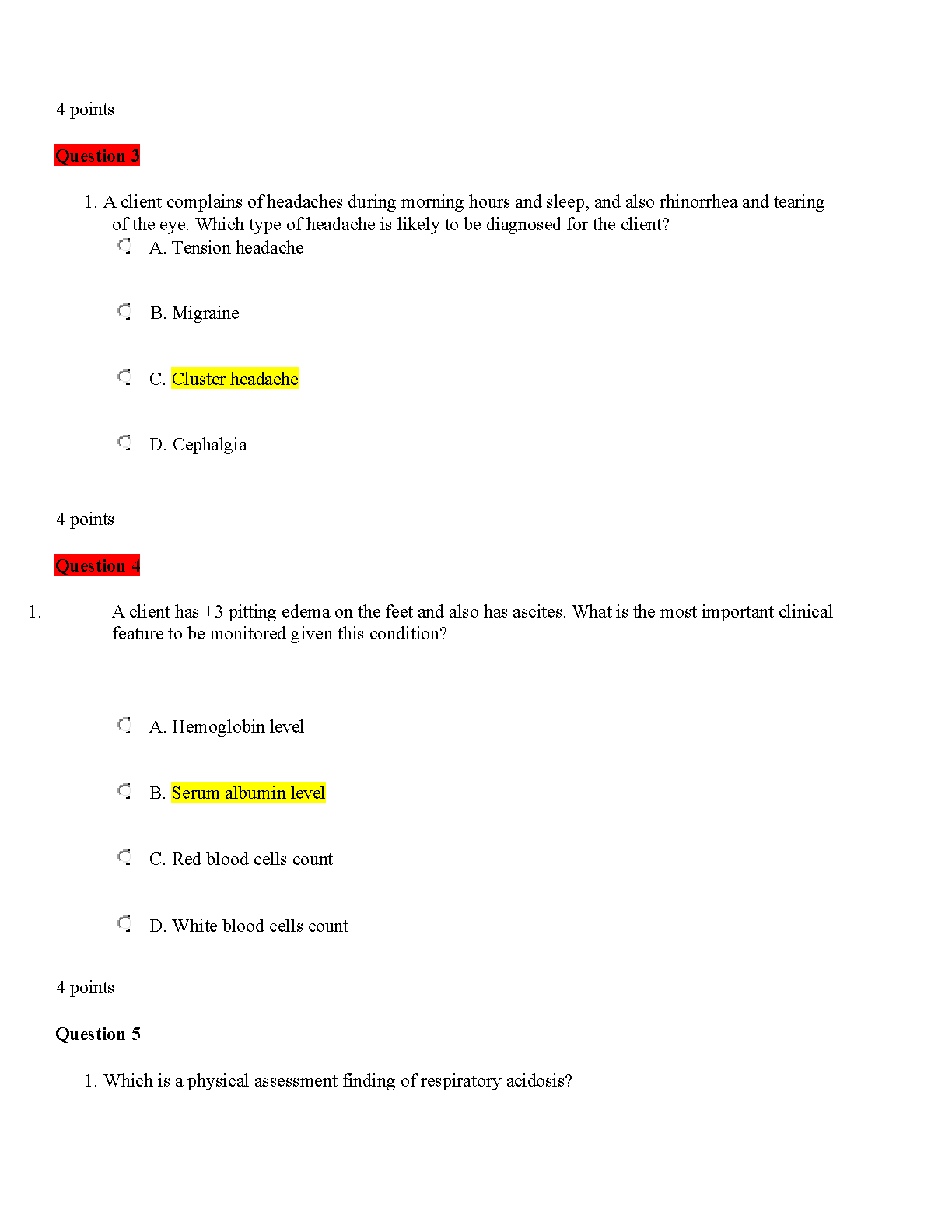 WGU D236 Pathophysiology Test Bank Verified Q&A