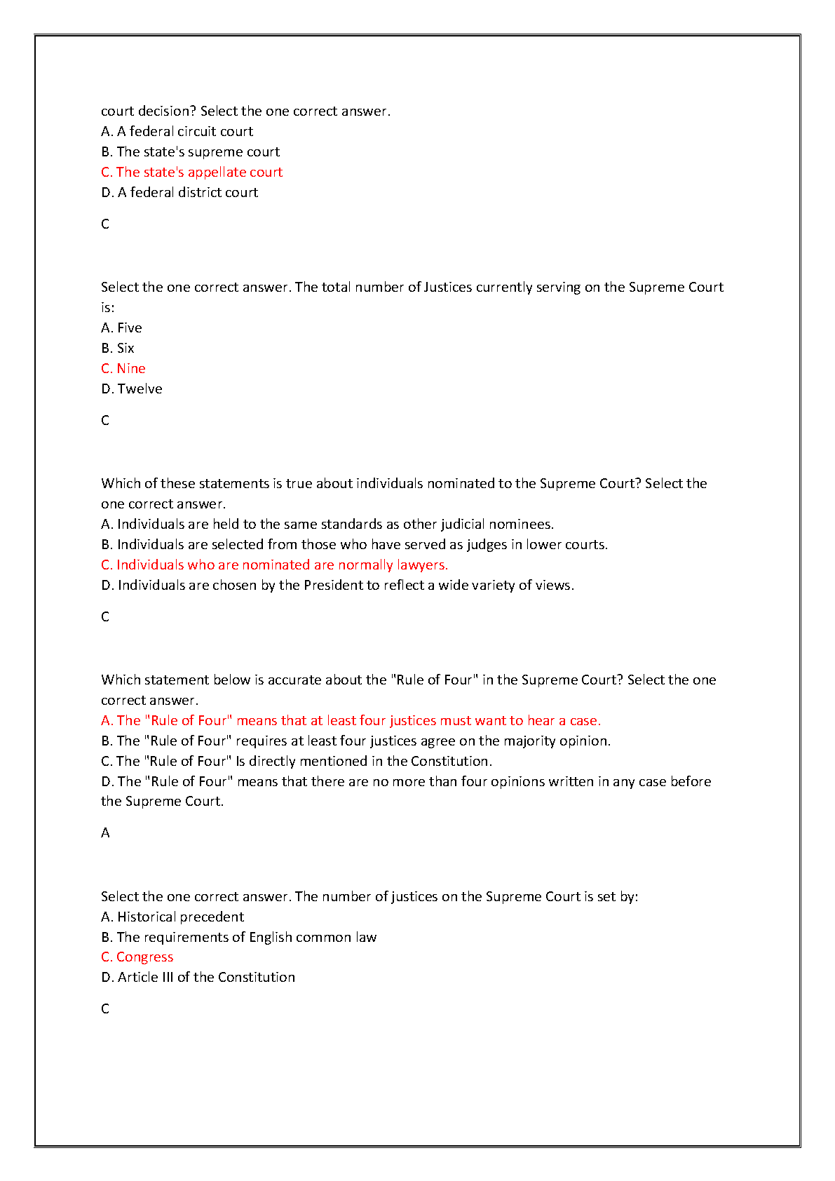 WGU C963 Exam Prep: 300 Q&A for US Constitution and Politics 2025 IMG-3