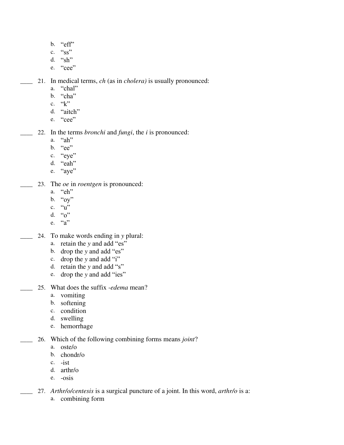Medical Terminology Express 3rd Edition Test Bank IMG-1