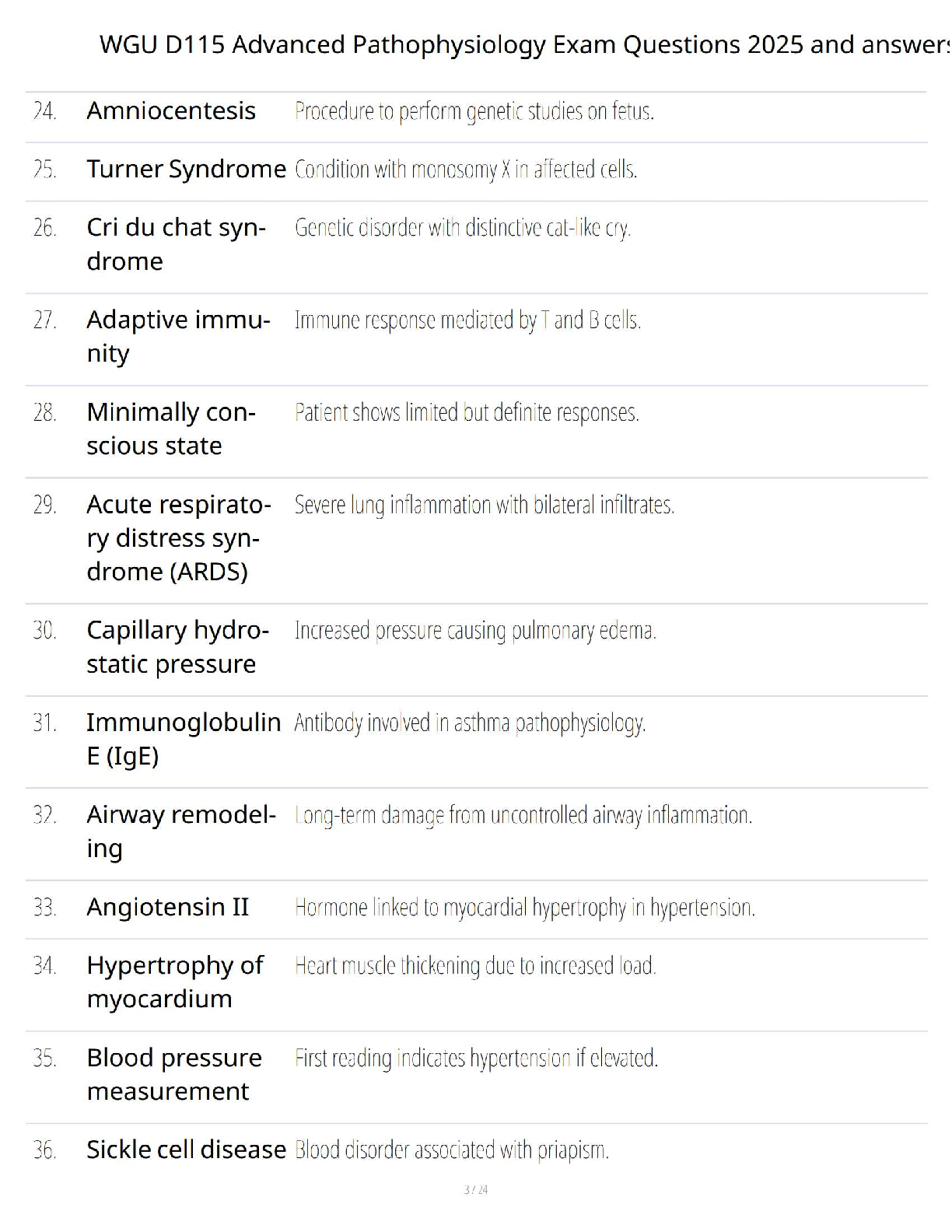 WGU D115 Advanced Pathophysiology Study Guide 2025 IMG-3
