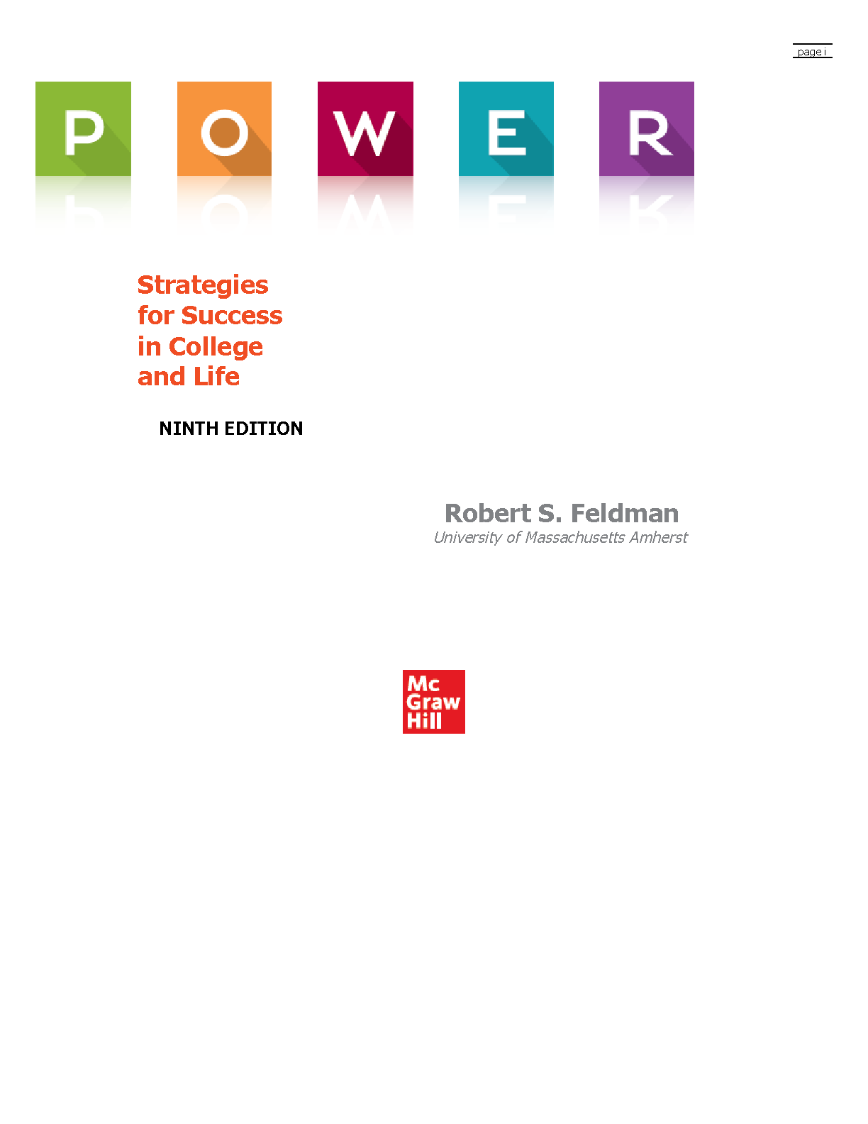 Feldman Power Success College Life Test Bank Solutions