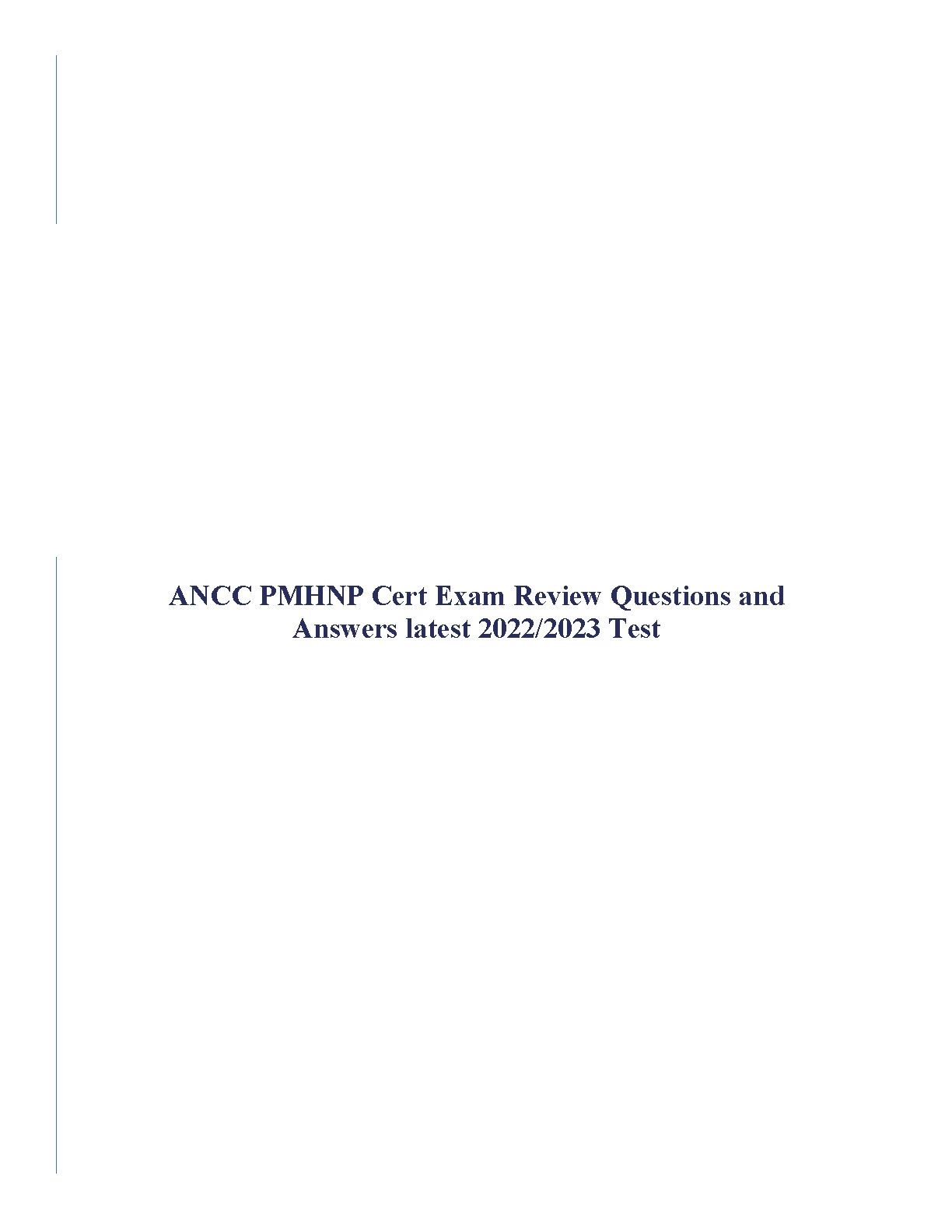 PMHNP Certification Exam Questions & Answers Study Pack 2026-27 IMG-1
