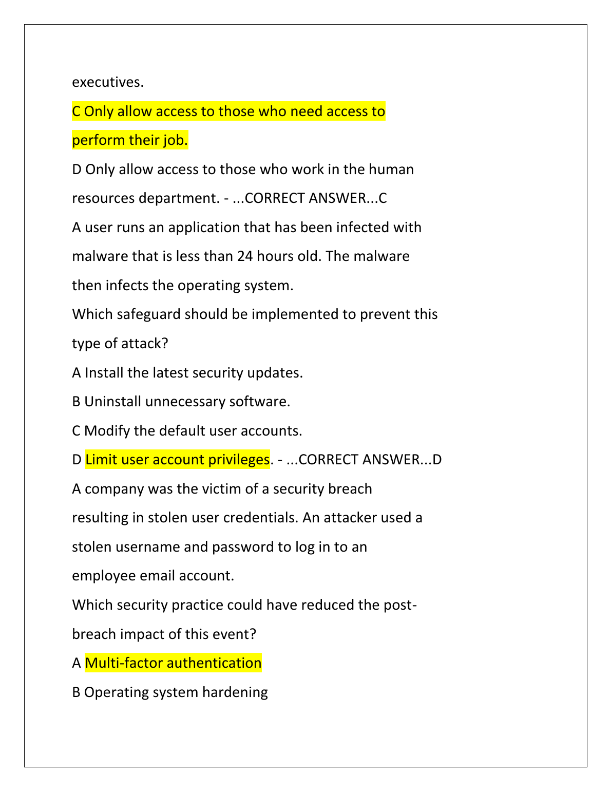 WGU D430 Info Sec Test Bank 2024 300 Q&A IMG-1