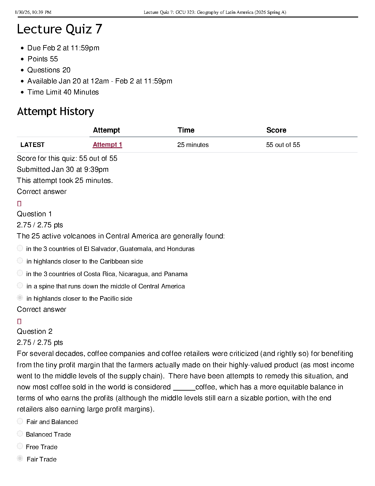 GCU 323 Latin America Quiz 7 Answers Spring 2026 IMG-1