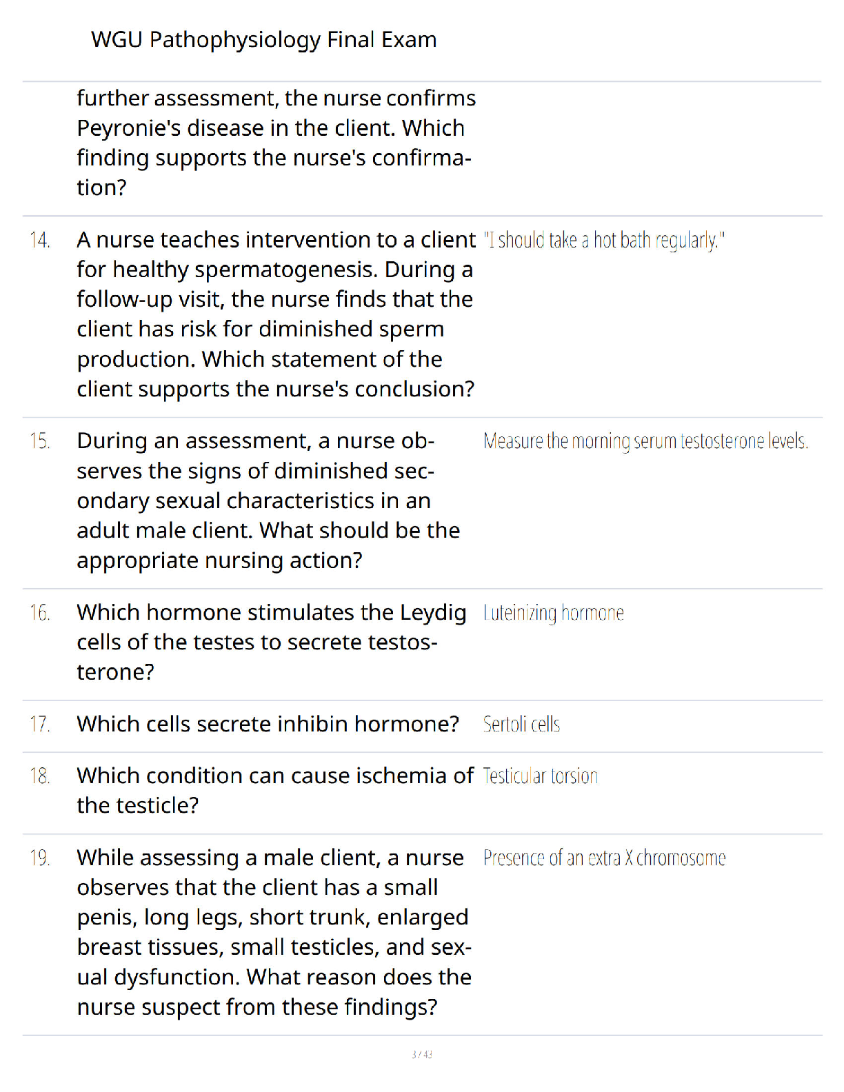 WGU Pathophysiology Final Exam Q&A Study Guide IMG-3
