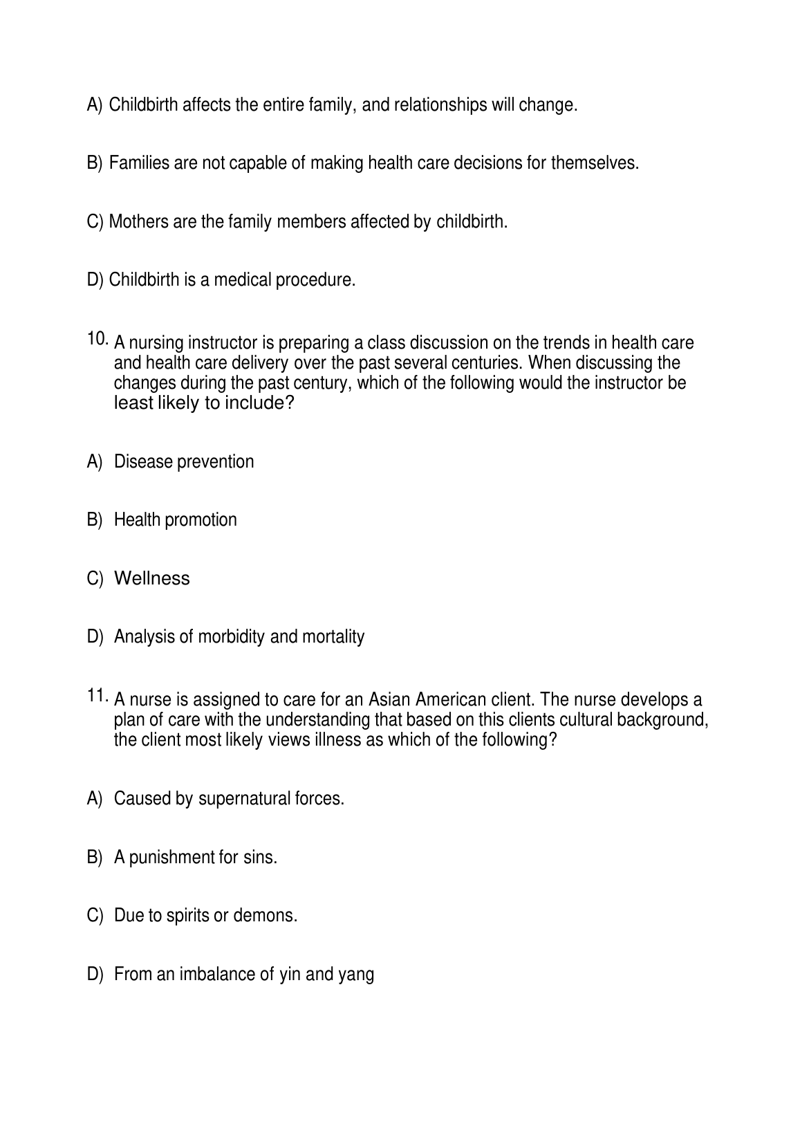 Ricci Maternity Nursing Test Bank 2026/2027 Edition