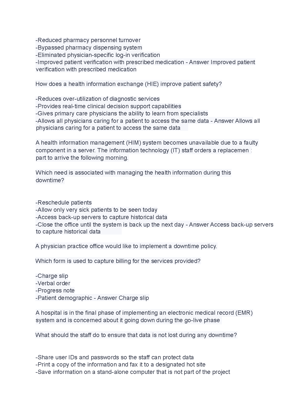 WGU D033 Healthcare Info Sys Mgmt Final Exam Questions and Answers IMG-3