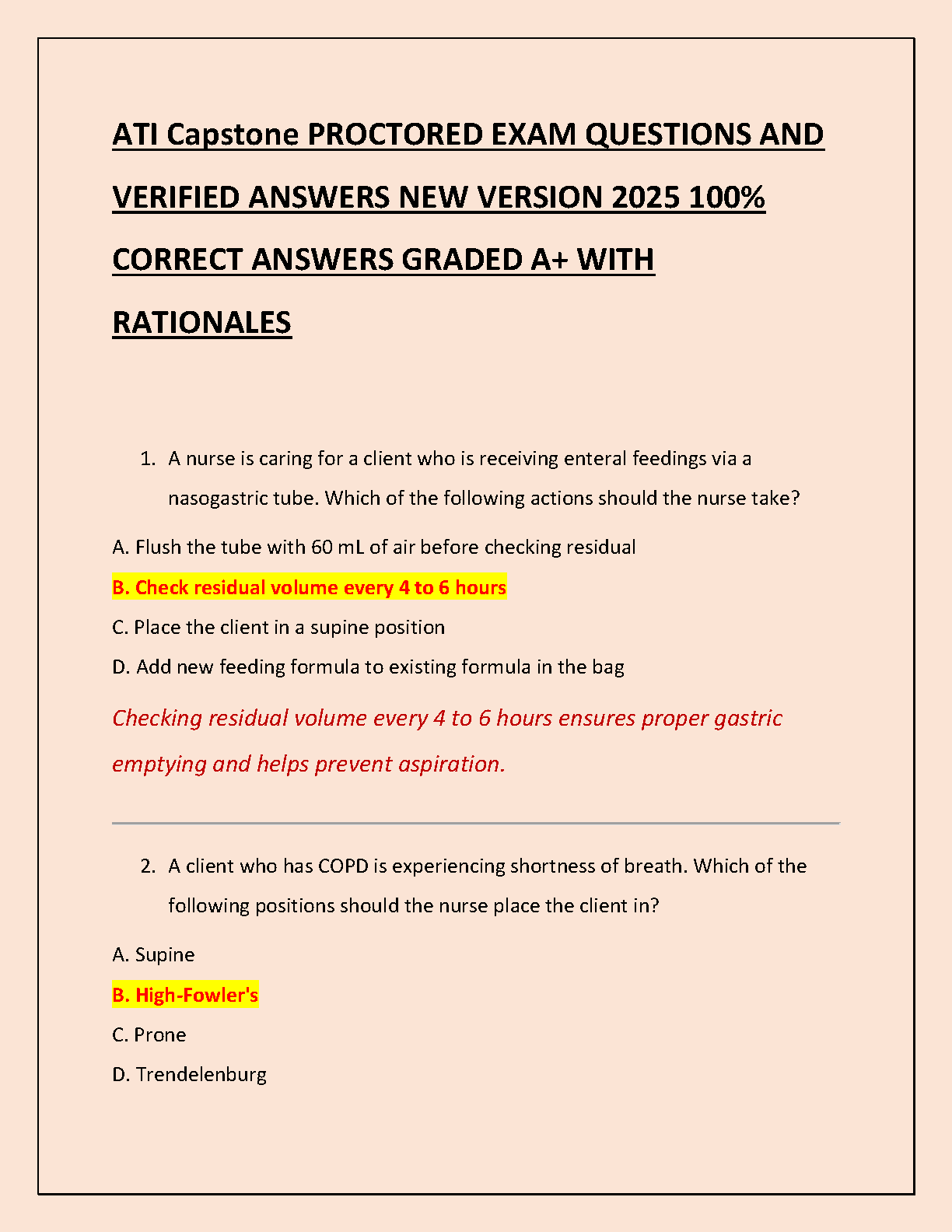 ATI Capstone Exam 2026 Test Bank with Solutions IMG-1
