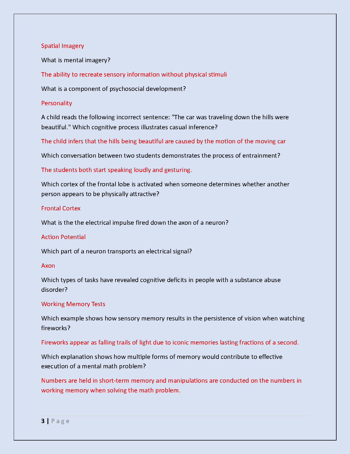 WGU D570 Cognitive Psych Final Exam Questions Answers IMG-3