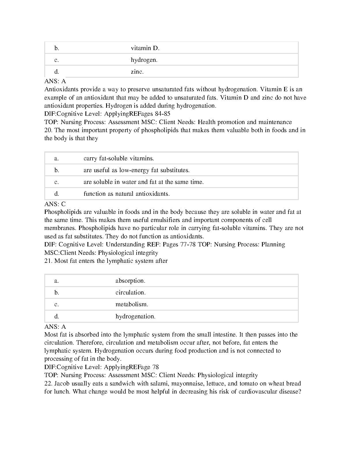 Nutrition: Science and Applications 4th Edition TEST BANK IMG-1