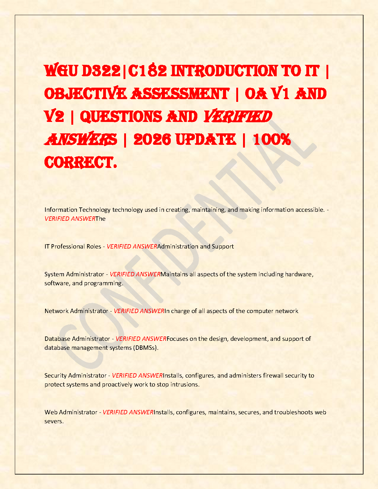 WGU C182 Intro to IT OA Test Bank 2026 IMG-1
