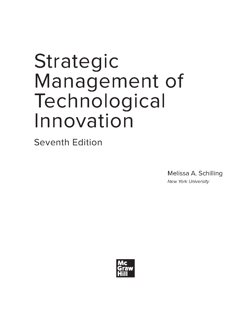 Technological Innovation Strategy Study Guide 2026/27
