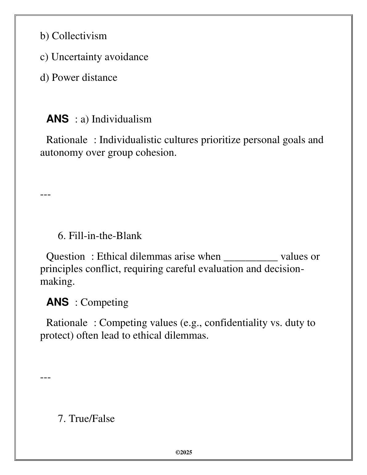 WGU HLTH 3510 Cultural Awareness & Ethics FA Exam Review IMG-1