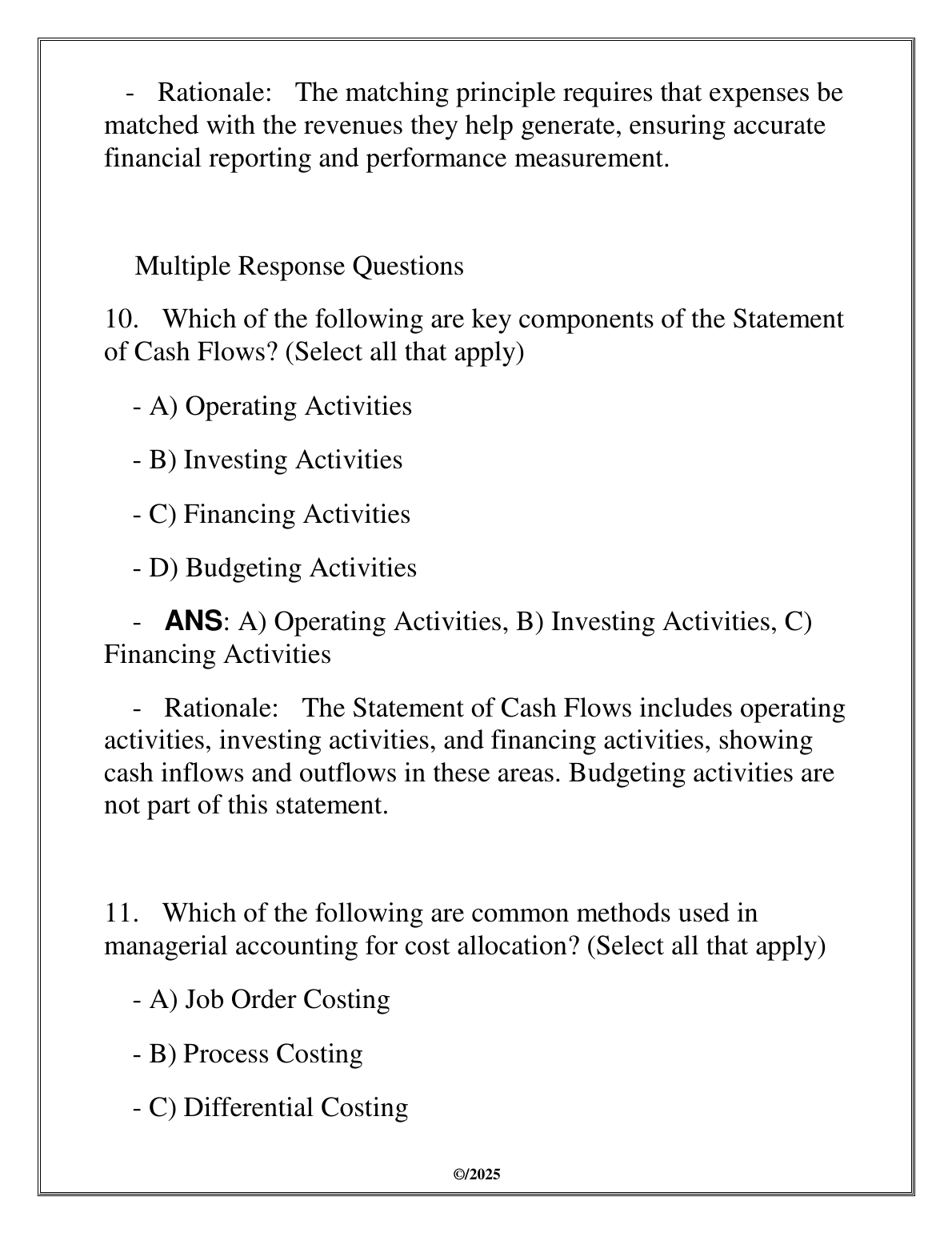 Financial Accounting Test Bank Spiceland 7th Ed WGU C213
