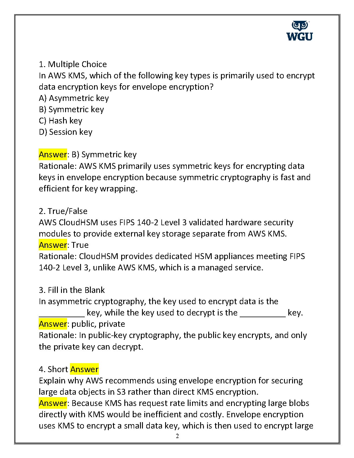 ITAS 2141 Intro to Crypto Final Exam 2026 Answers Guide