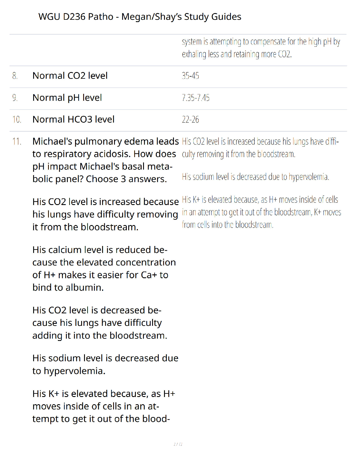 WGU D236 Pathophysiology Test Bank with Answers