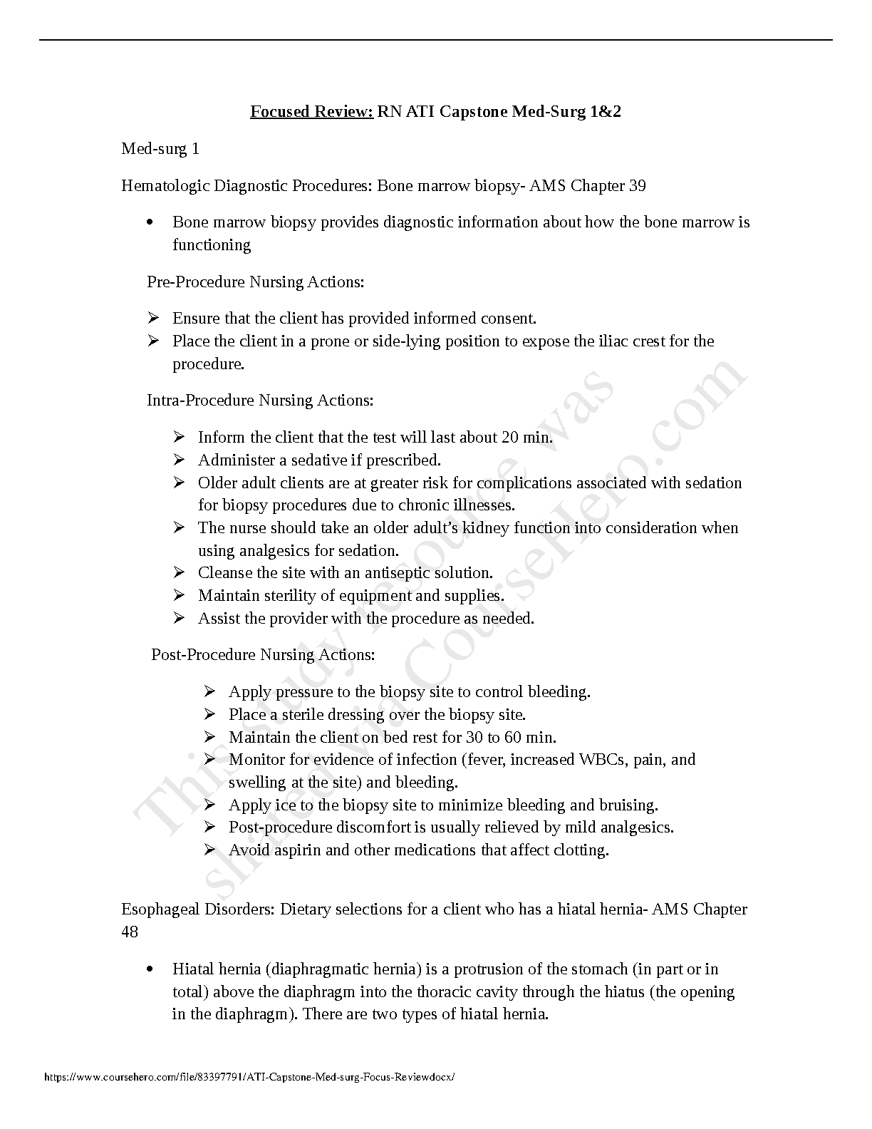 ATI Med-Surg Capstone Study Guide 2026