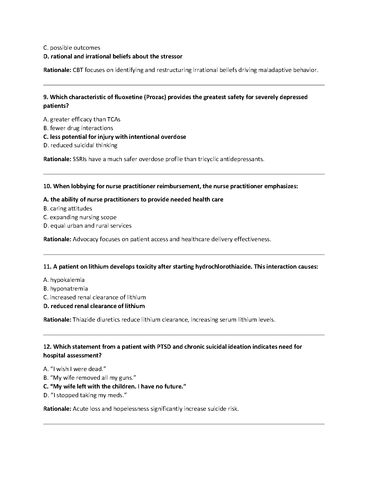 ANCC PMHNP Certification Test Bank 2026 Q&A Guide IMG-3
