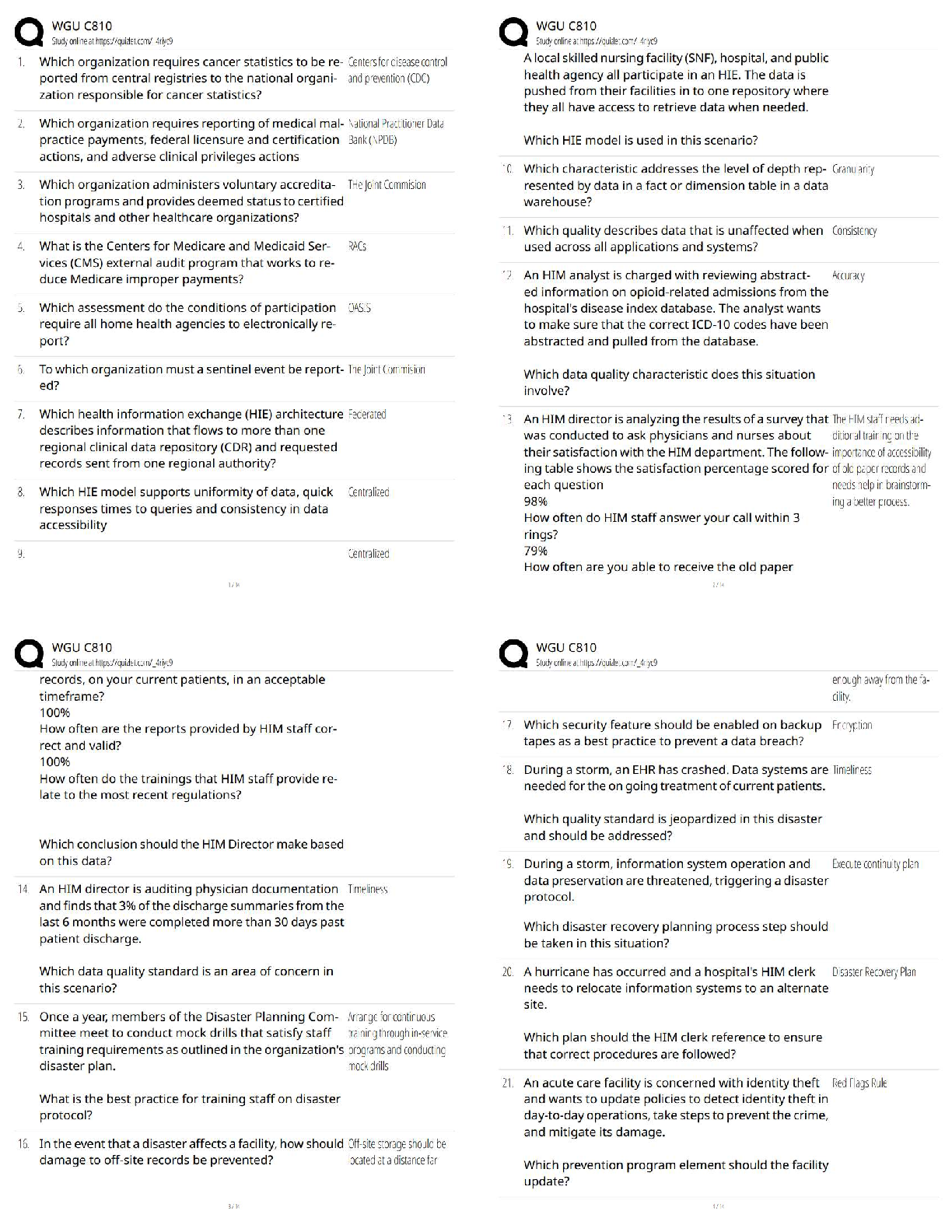 WGU C810 HITS Exam Questions 2025 Verified Answer Key Guide IMG-1