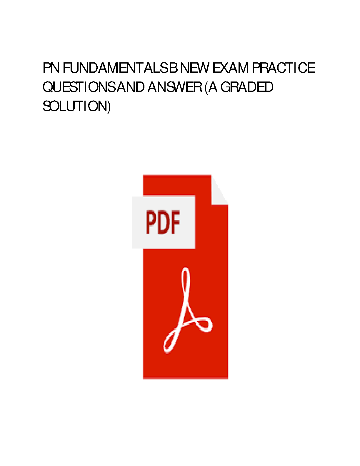 deWit's PN Fundamentals Test Bank 2026/27 IMG-1