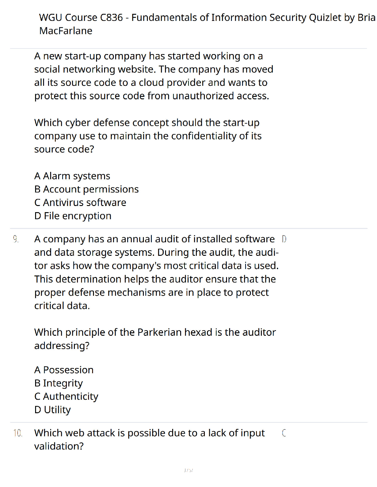 WGU C836 InfoSec Study Guide 2026/27 IMG-3