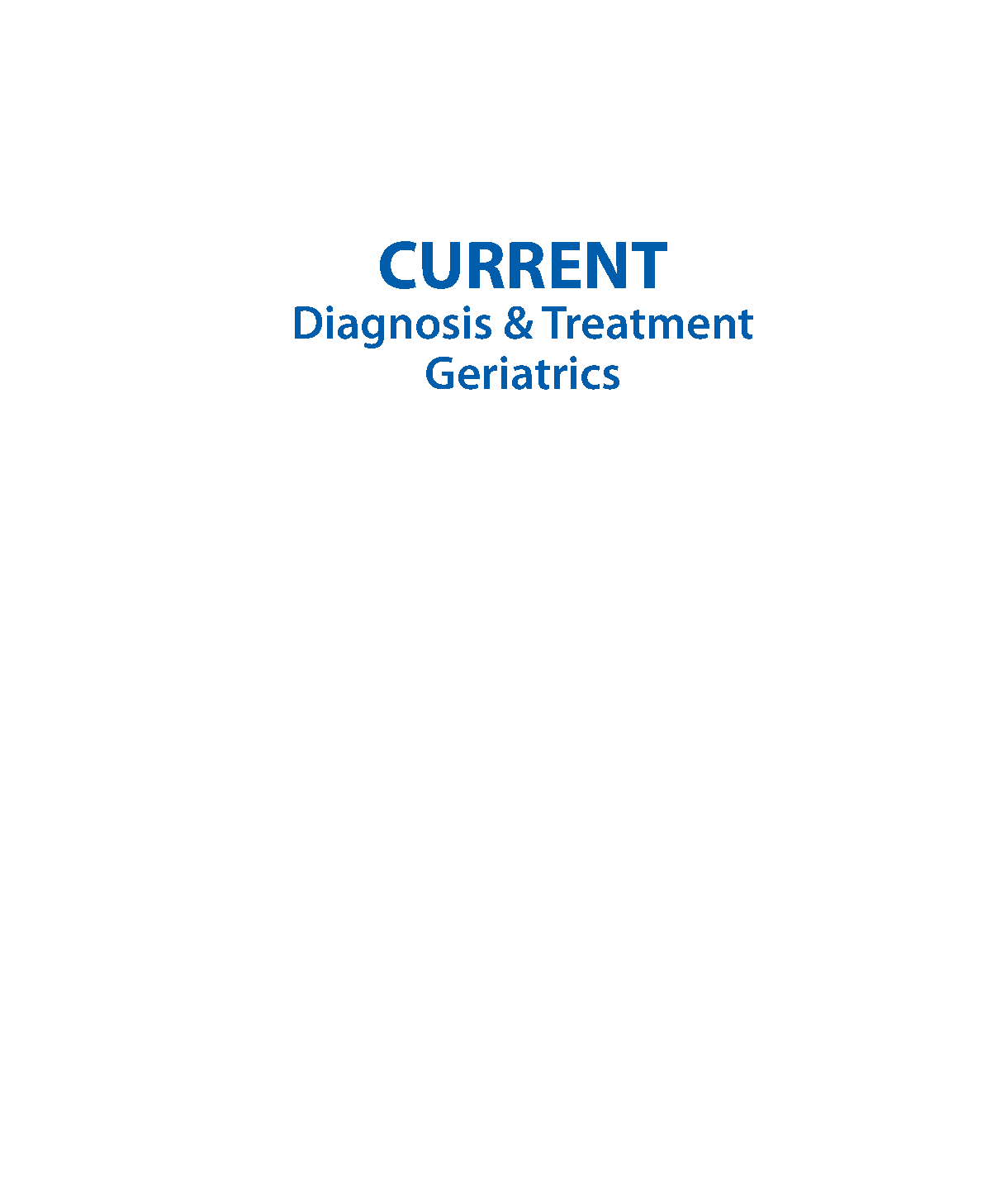Geriatrics Test Bank 2026/27 | Current Diagnosis & Treatment