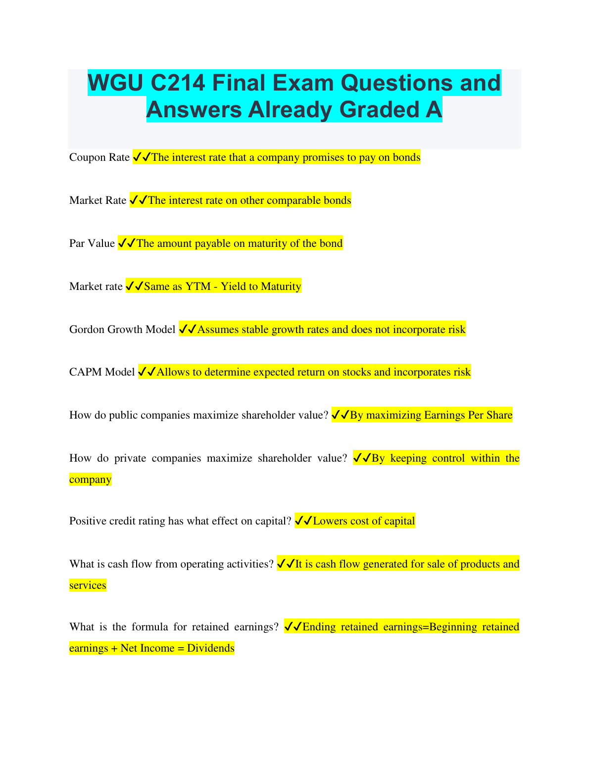 WGU C214 Final Exam Questions and Answers Graded A+ IMG-1