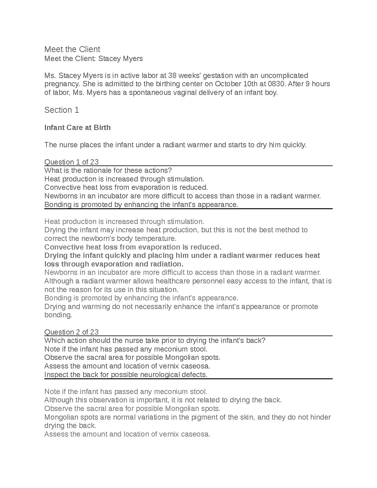 Ricci Maternity Pediatric Nursing Test Bank 2026/27
